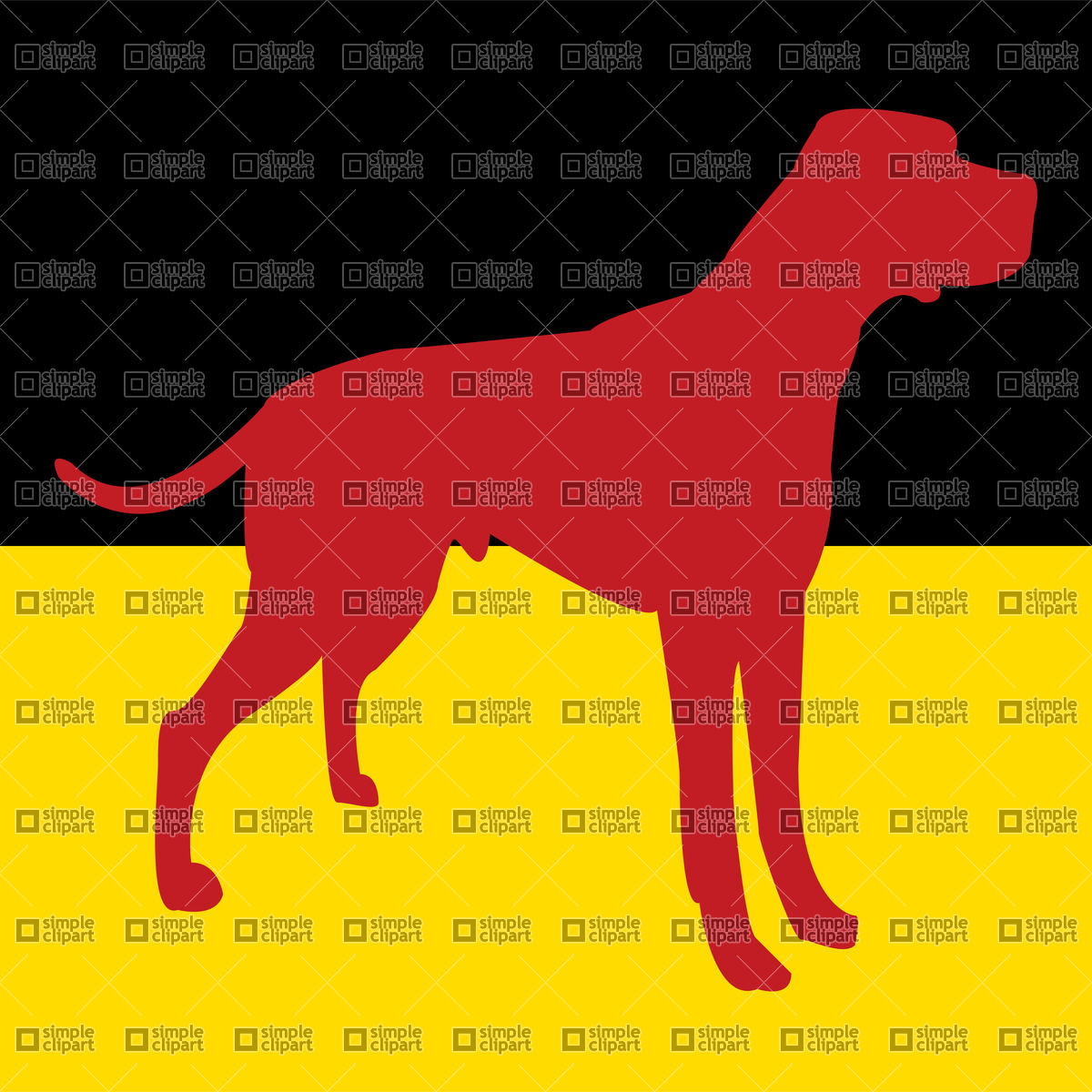 1200x1200 Silhouette Of Dog