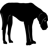 200x200 Silhouette Great Dane Clip Art Working Dogs Dog Breeds Vector