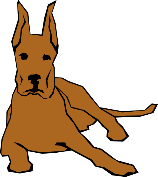 534x596 Great Dane Dog Vector Royalty Free Library
