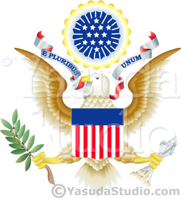 365x400 Great Seal Of The United States Downloadable Vector Art