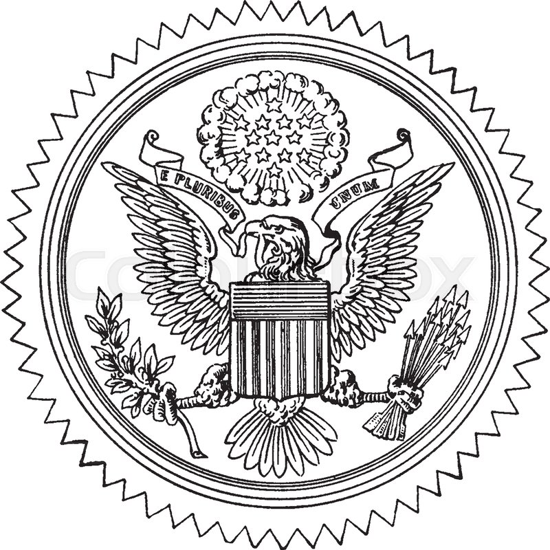 800x800 The Great Seal Of The United States, This Circle Shape Seal Has