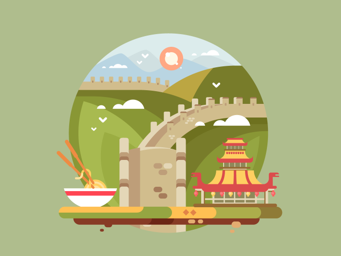 700x525 Great Wall Of China Illustration