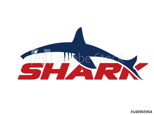 500x375 Logo Of Great White Shark Vector Illustration Isolated On White