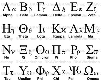 340x270 Greek Alphabet Etsy
