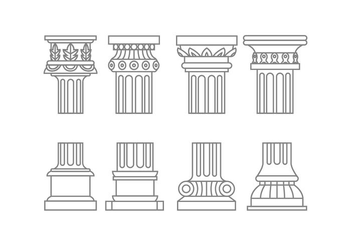 700x490 Roman Column Vectors