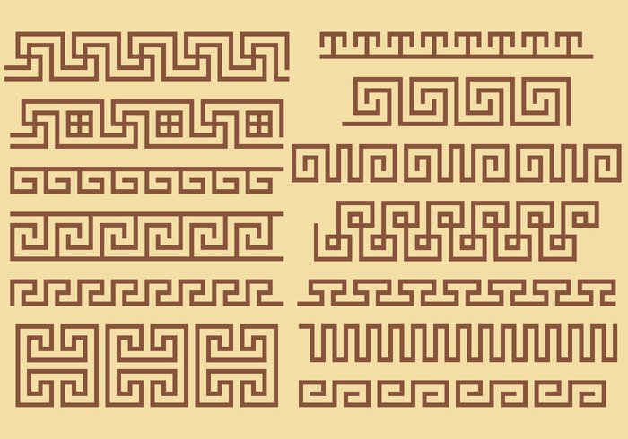 700x490 Greek Key Border Vectors