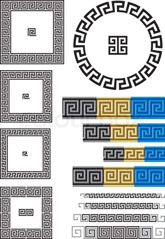 554x800 Borders And Dividers Created Using Ancient Greek Key Patterns