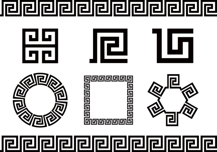 700x490 Free Greek Key Vector