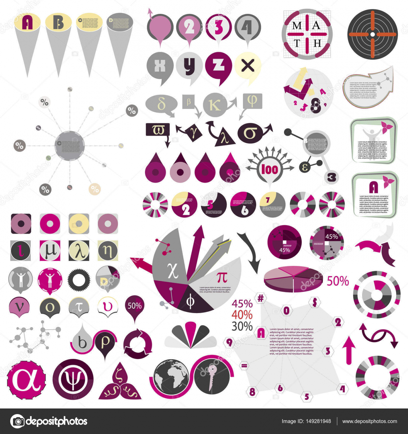 1360x1445 Greek Letter Designs Picture Of Math Elements With Greek Letters