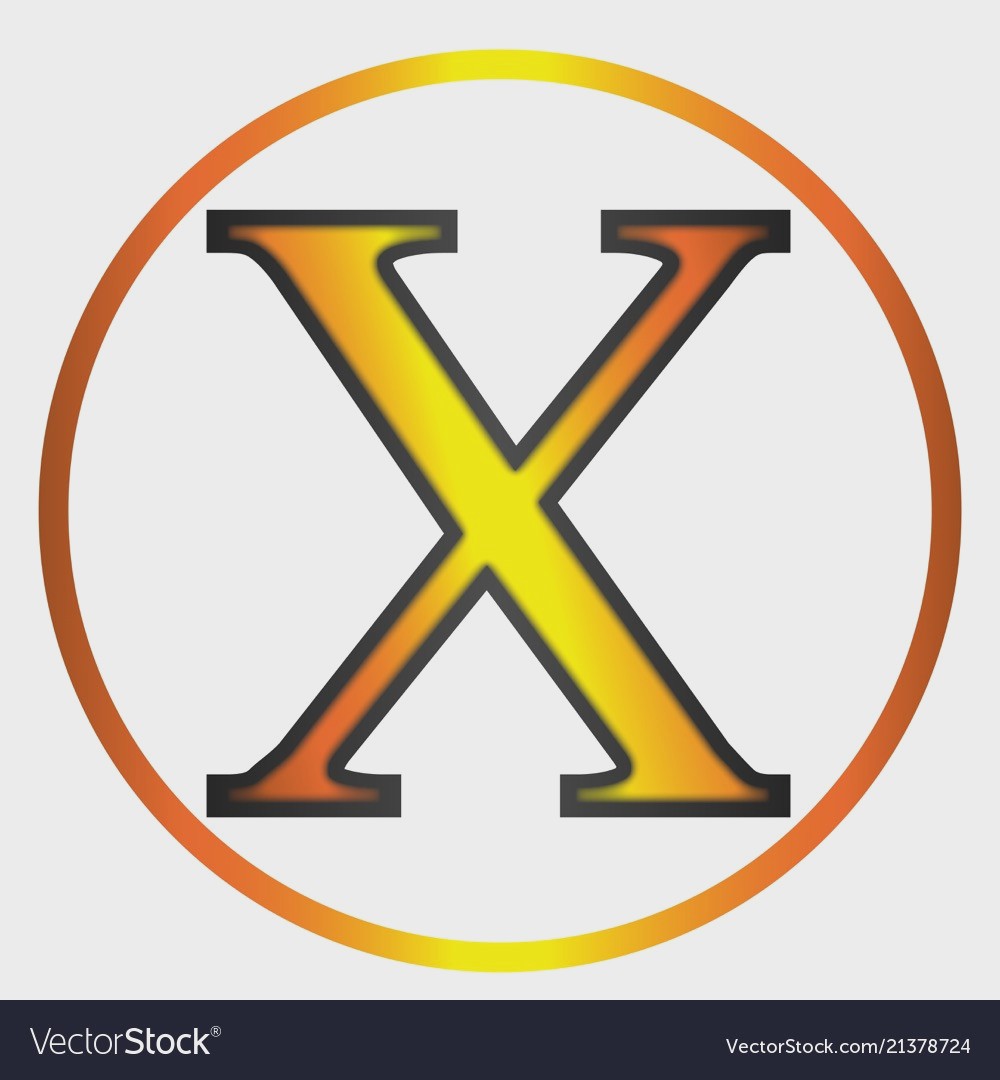 1000x1080 Chi Greek Letter Vector Favored