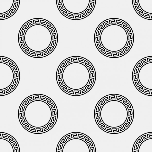626x626 Greek Circular Ornament Pattern Vector Free Download