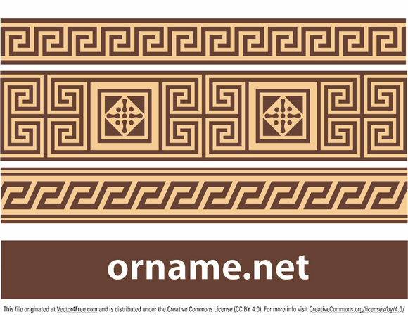 580x453 Free Free Vector Greek Ornament