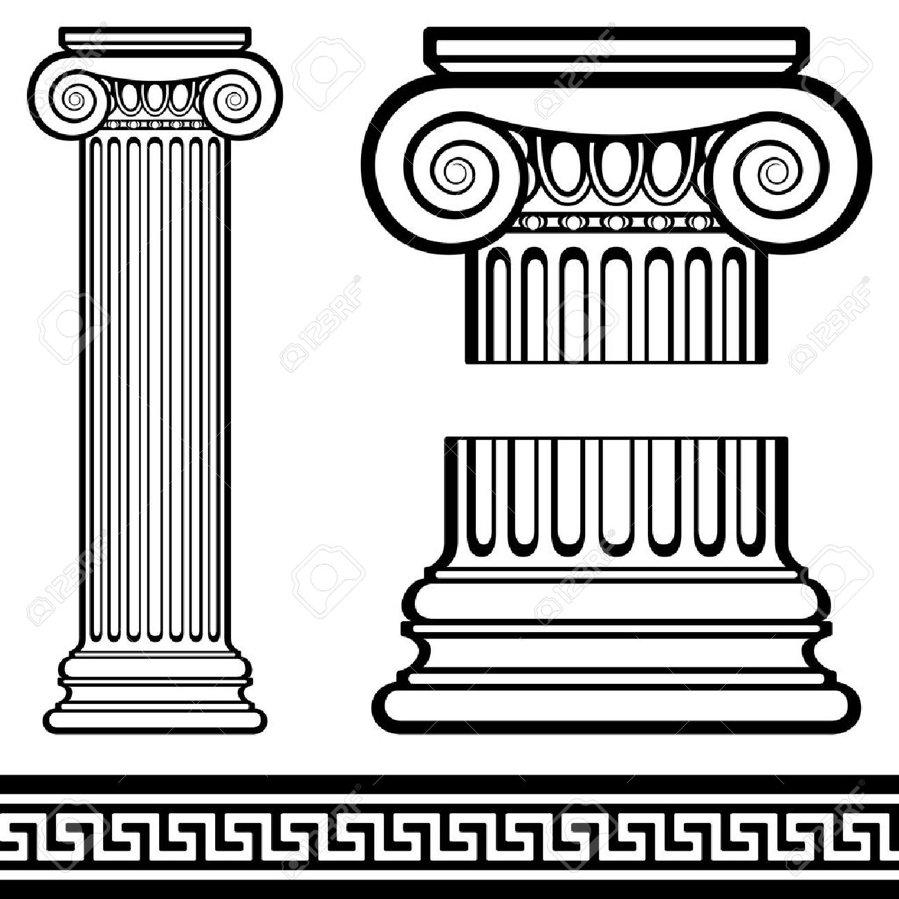 1300x1300 Collection Of Free Clipart Greek Columns High Quality, Free
