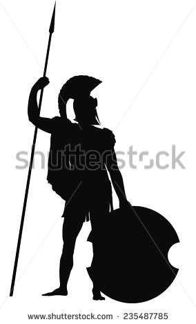 284x470 Greek Warrior Clipart