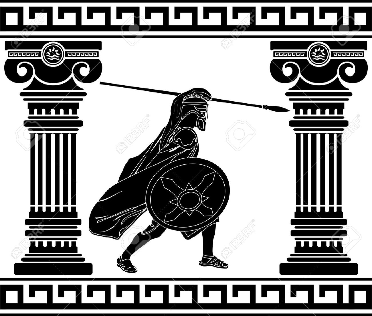 1300x1104 Warrior Clipart Greek Mythology Free Collection Download And