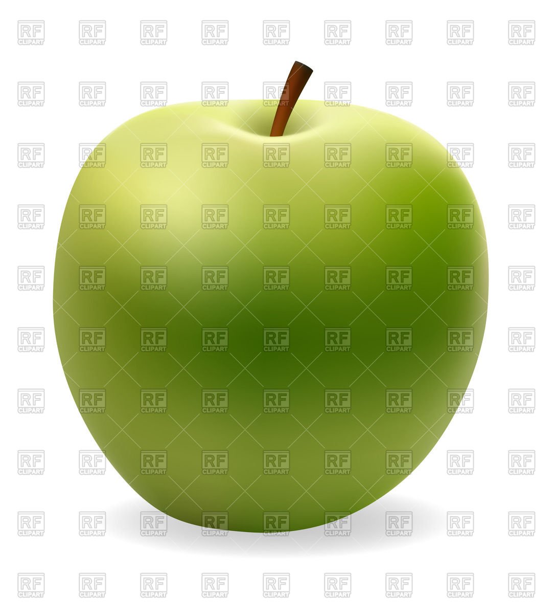 1086x1200 Realistic Green Apple Vector Image Vector Artwork Of Food And