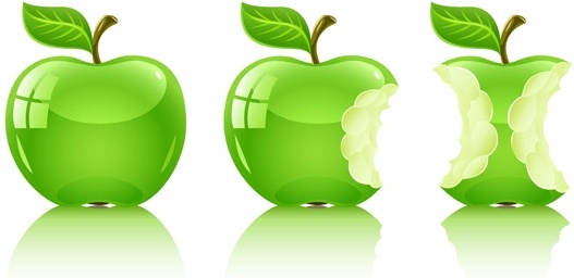 527x256 Vector Green Apple Free Vector In Encapsulated Postscript Eps