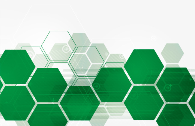 650x419 Green Hexagon Technology Background Vector Material, Green