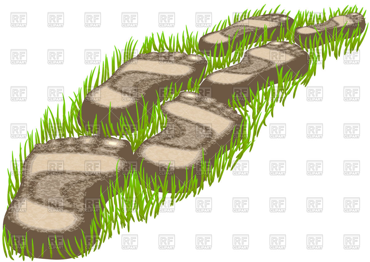 1200x849 Stepping Stones On Green Grass Vector Image Vector Artwork Of