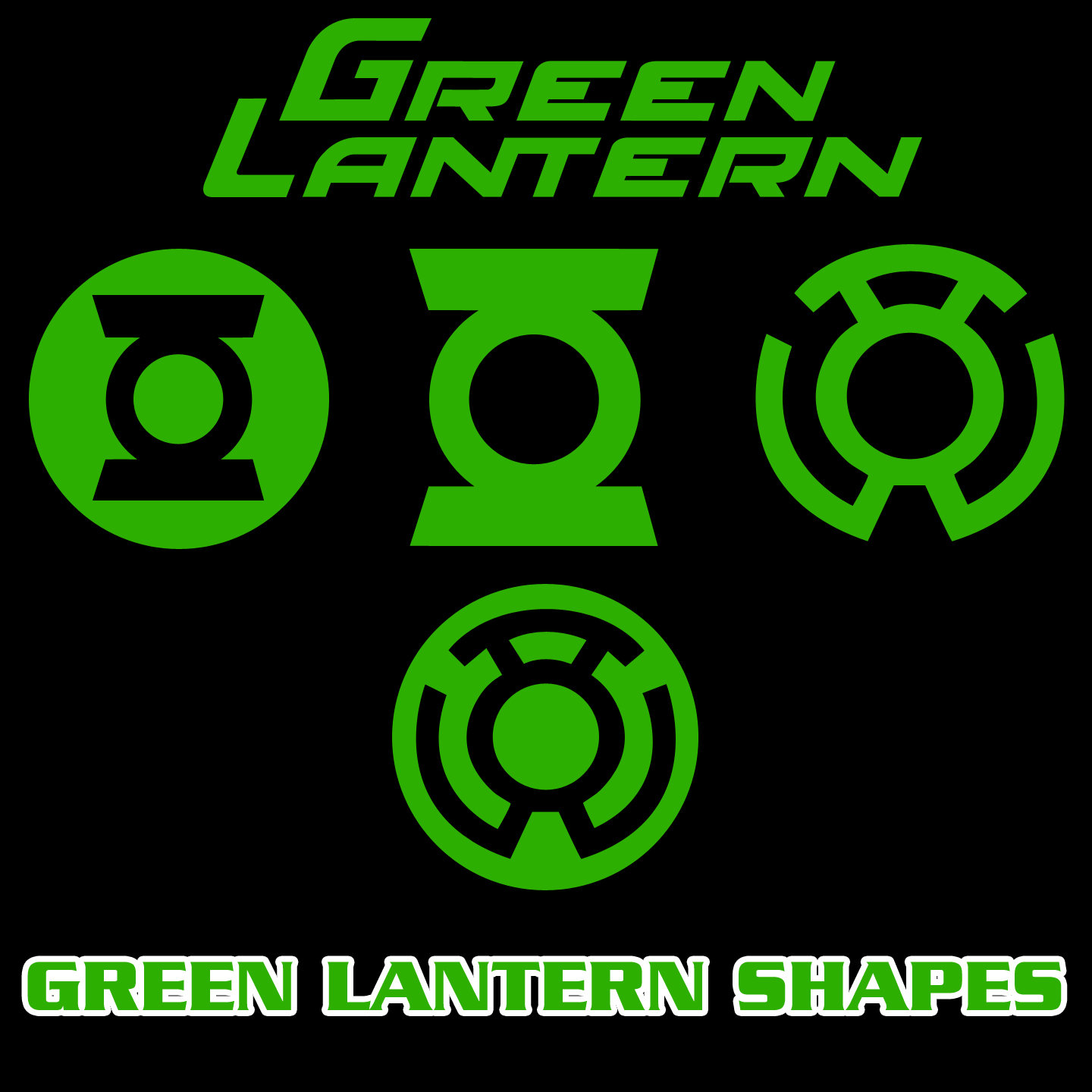 1440x1440 Green Lantern Vector Shapes By Retoucher07030