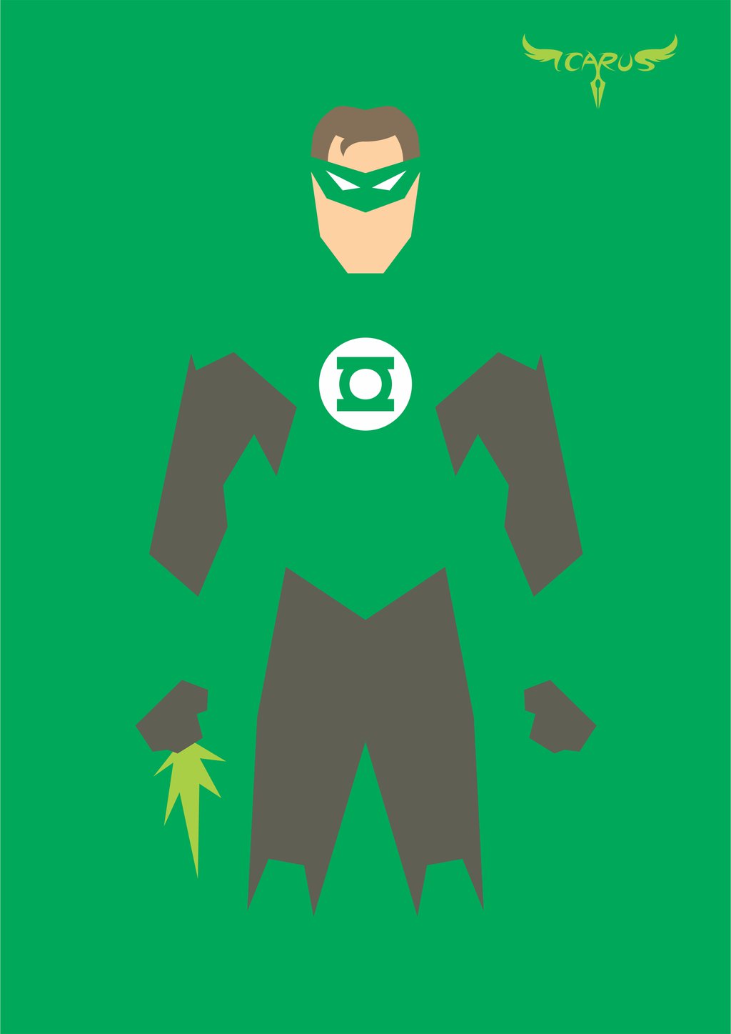 1024x1447 Minimalist Green Lantern By Elchavoman
