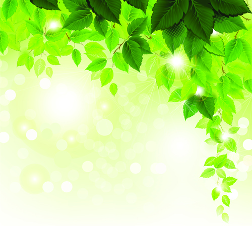 500x449 Refreshing Green Leaves Background Vector Free Vector In