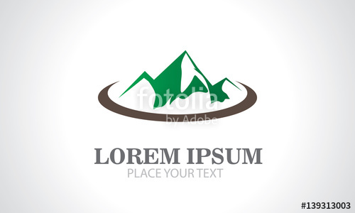 500x300 Green Mountain Vector Logo Stock Image And Royalty Free Vector