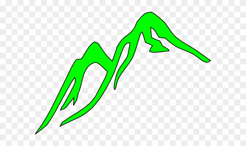840x499 Mountain Outline Green Clip Art At Vector Clip Art