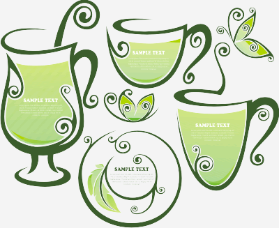 400x327 Green Tea Vector Corel Draw Tutorial And Free Vectors
