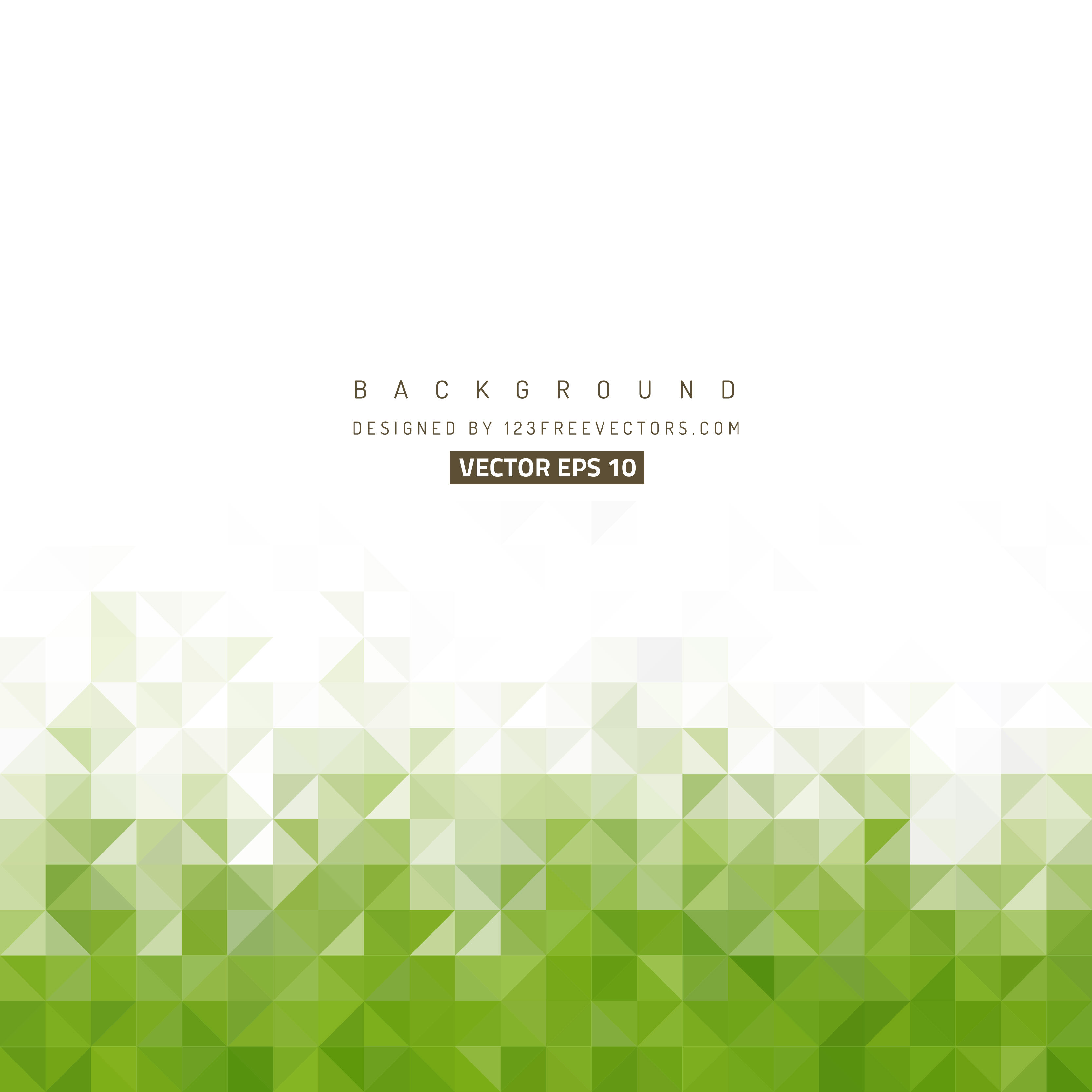 3333x3333 White Green Triangle Background Vector 123freevectors
