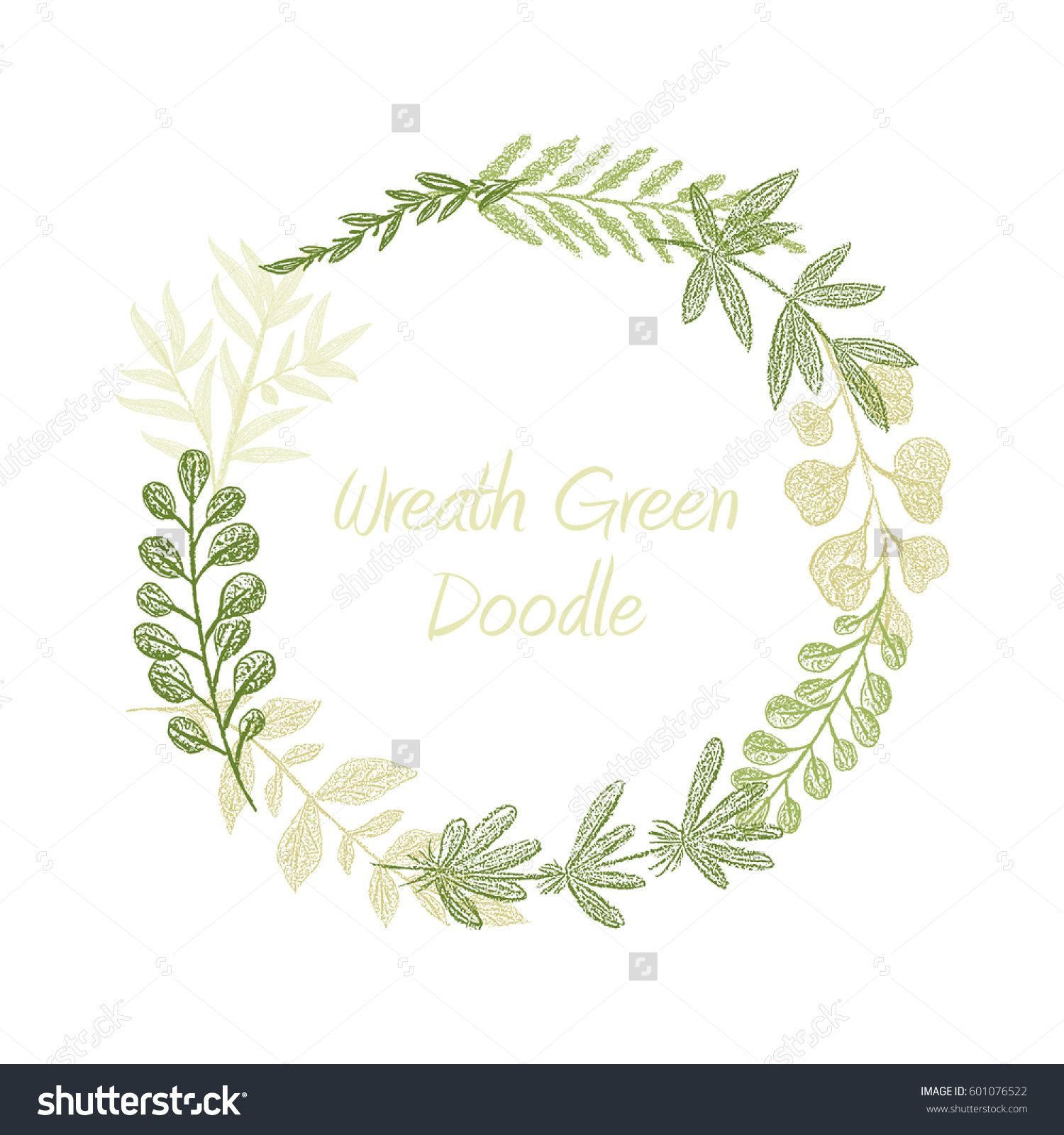 1500x1600 Greenery Floral Circle Wreath Vector, Greeting, Invitation Or