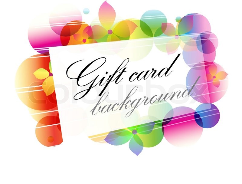 800x608 Vector Flower Background With Greeting Card Stock Vector Colourbox