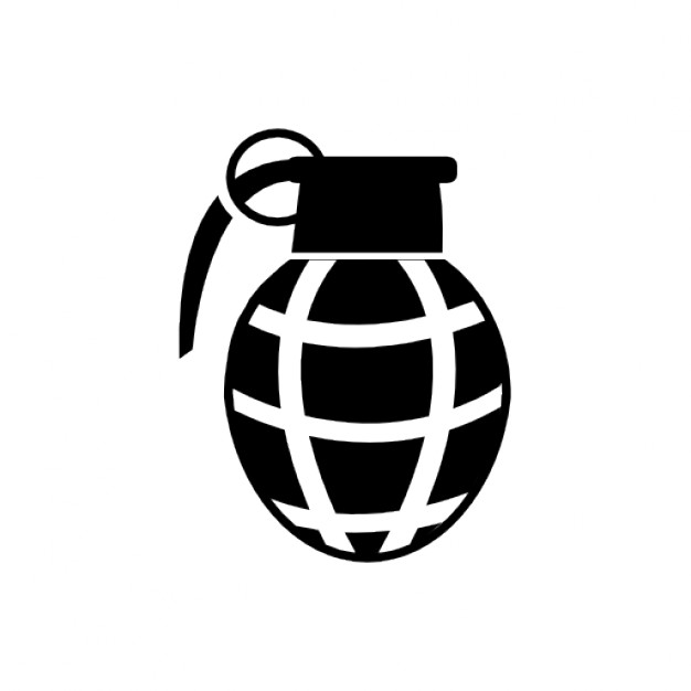 626x626 Grenade Black Icon Vector Icons Free Download