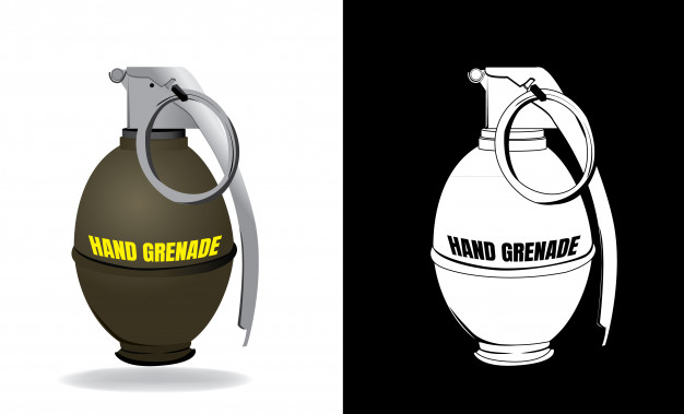 626x379 Hand Grenade Vector Premium Download