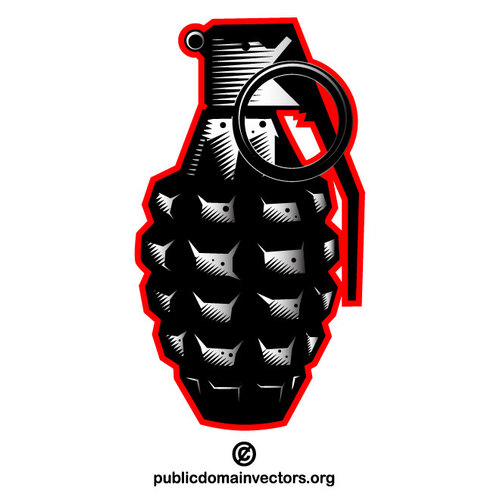 500x500 Hand Grenade Vector Graphics Public Domain Vectors