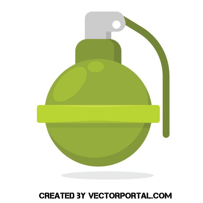 660x660 Hand Grenade Vector Illustration