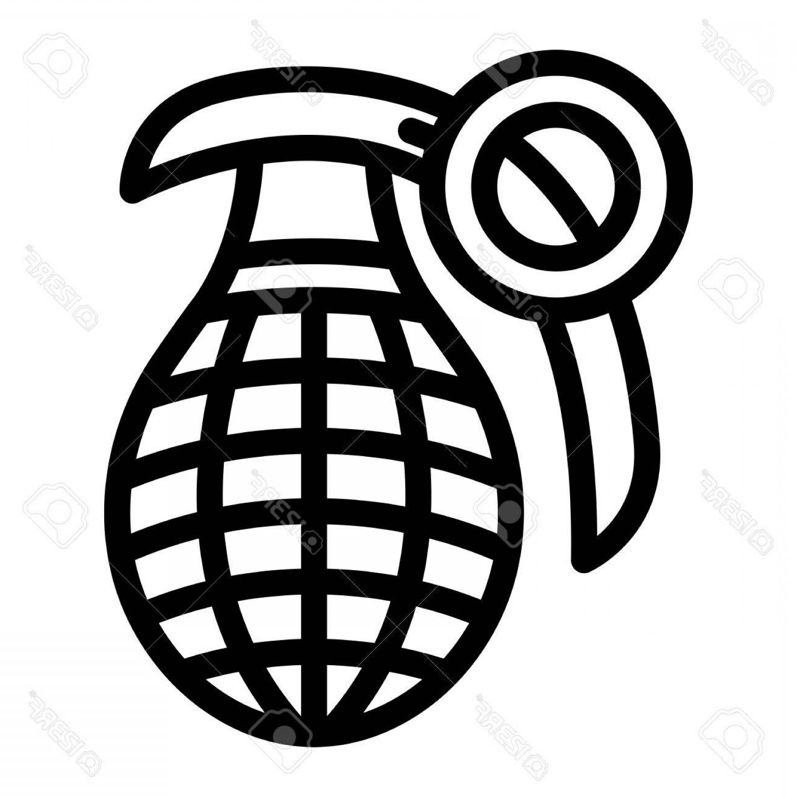 1560x1560 Photostock Vector Hand Grenade Vector Illustration Shopatcloth