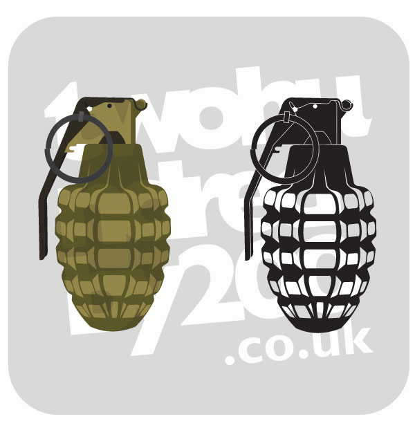 600x622 Grenade Clipart Vector