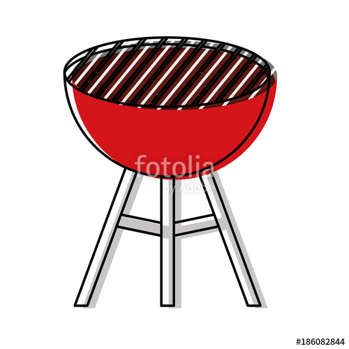 500x500 Barbecue Grill Vector Illustration Stock Image And Royalty Free