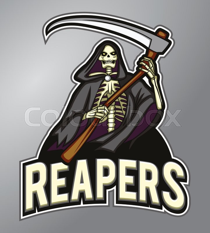 722x800 Mascot Grim Reaper Stock Vector Colourbox