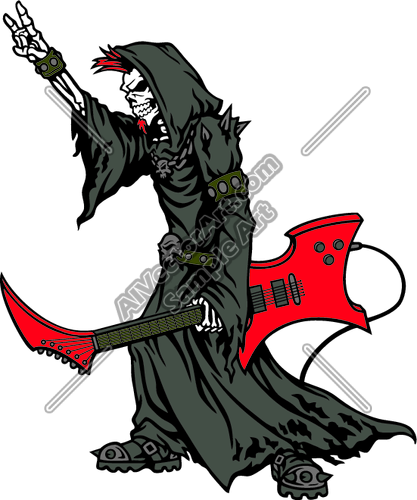 417x500 Vector Art Clipart Grim Reaper 12