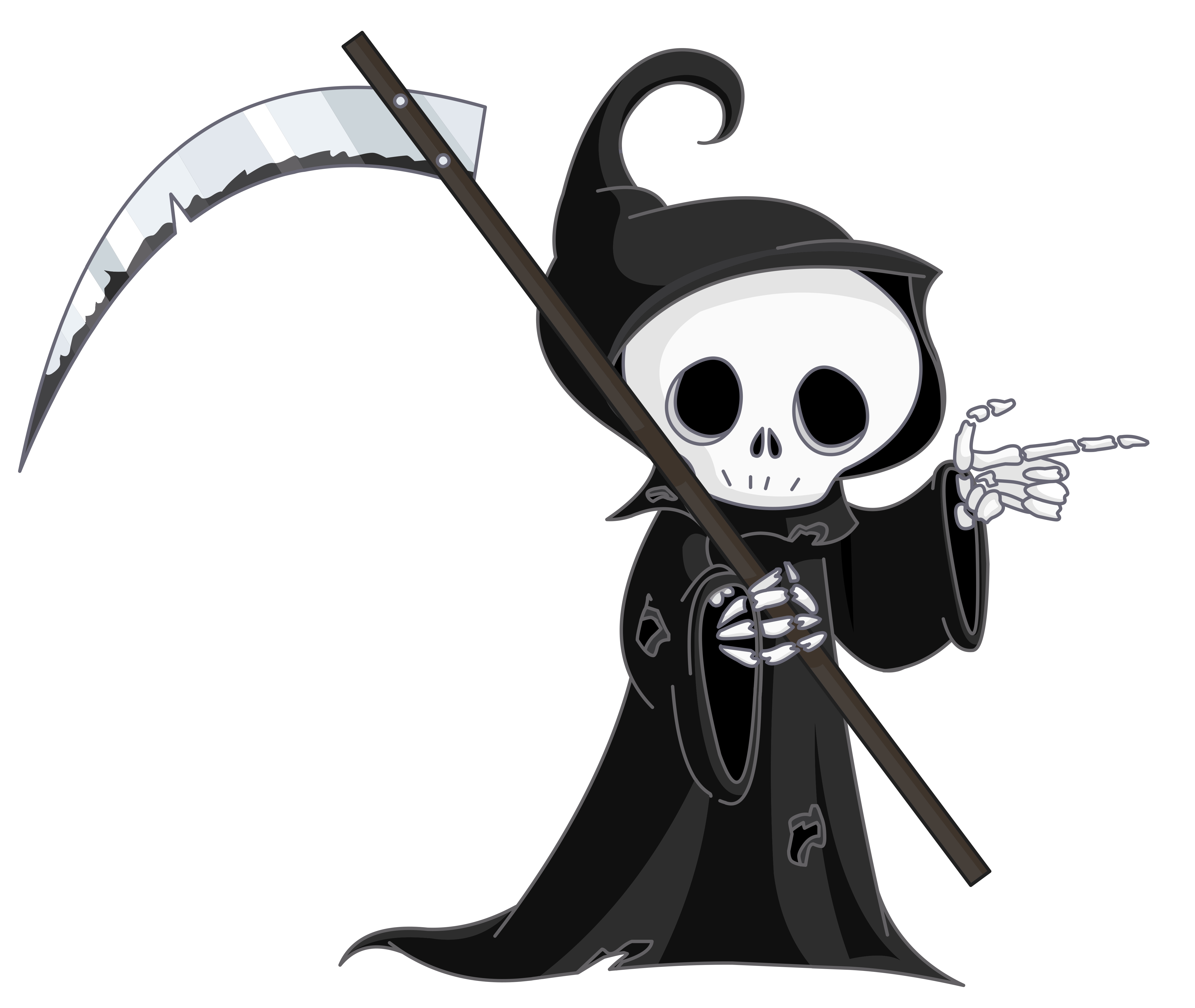 4995x4215 Grim Reaper Clipart Happy
