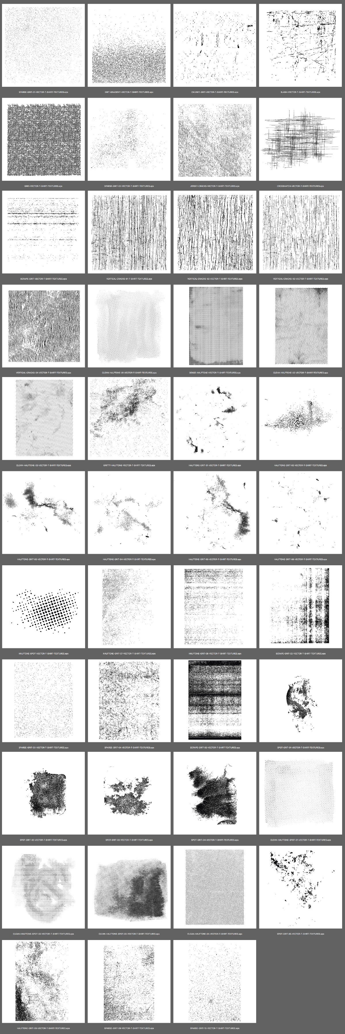 1200x3598 Vector T Shirt Textures