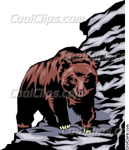 258x300 Grizzly Bear Vector Clip Art