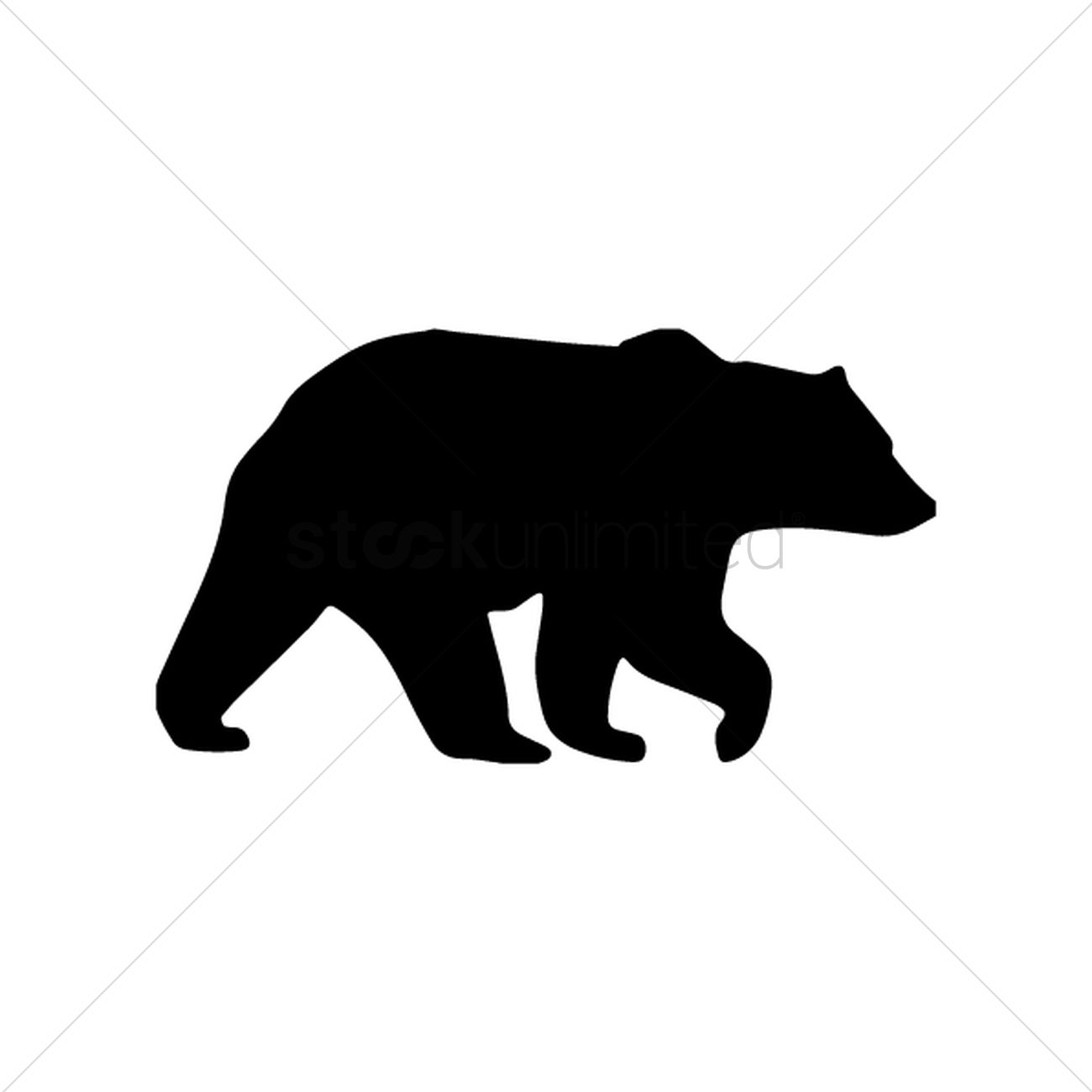 1300x1300 Grizzly Bear Vector Image