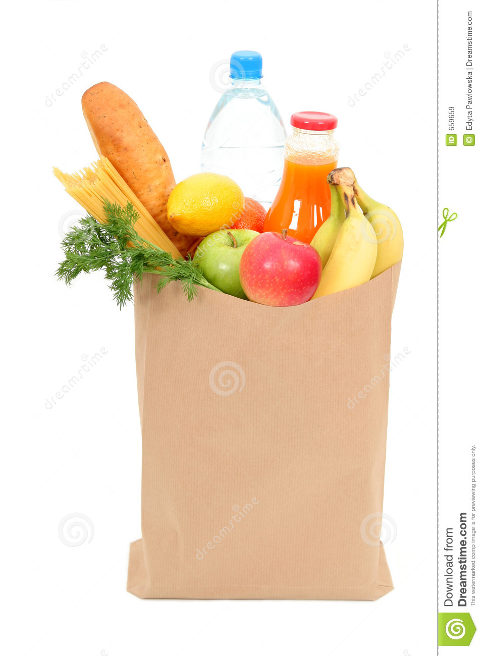 957x1300 Grocery Bag Clipart