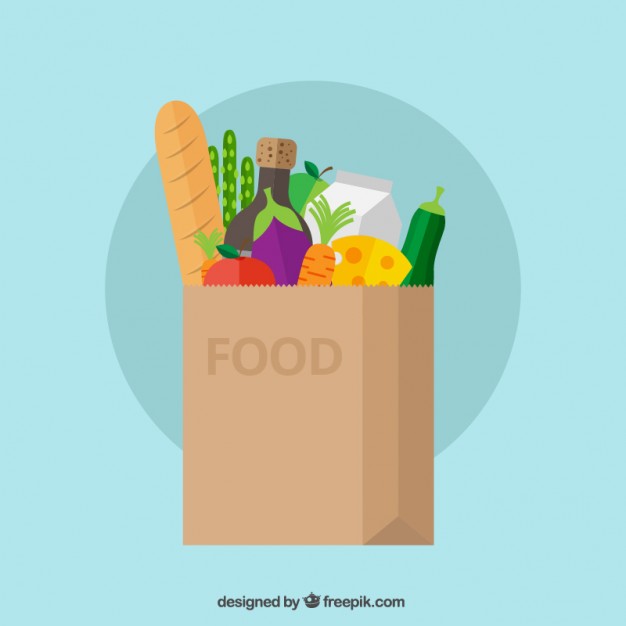 626x626 Food Bag Vector Free Download