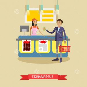 300x300 Photostock Vector Grocery Store Icon Shopping Cart Or Basket Full