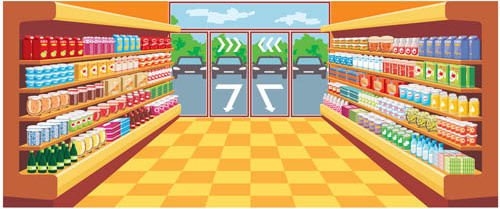 500x209 Supermarket Free Vector Download (131 Free Vector) For Commercial