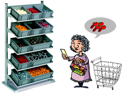 400x308 Grocery Vector Supermarket Shelf ~ Frames ~ Illustrations ~ Hd